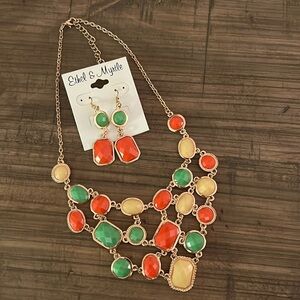 NWT Ethel & Myrtle Earring and Necklace set
